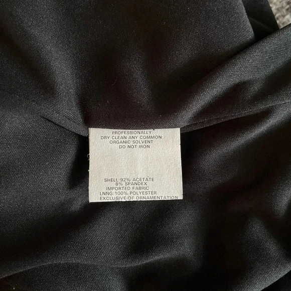 Beaded Black Formal  Classic Evening Dress Scott  McClintock Size 12 - Picture 5 of 12